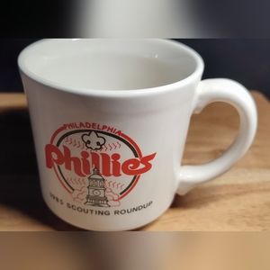 PHILADELPHIA PHILLIES 1985 SCOUTING ROUNDUP MUG BOY SCOUTS OF AMERICA